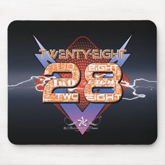 28 Achtentwintig Muismat (Voorkant)