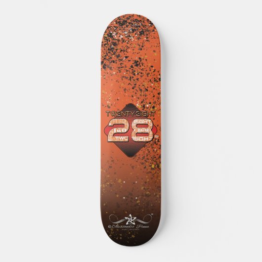 28 Achtentwintig Persoonlijk Skateboard (Voorkant)