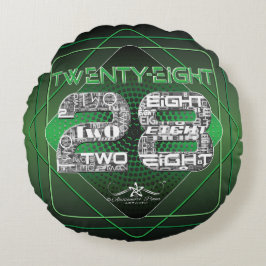28 Achtentwintig Rond Kussen