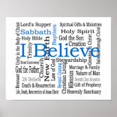 28 Beliefs - Zevende-daagse Adventist Poster (Voorkant)