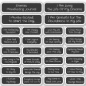 28 Bevestigingen Sjabloon voor manifestatie | Vier Sticker (Voorkant)