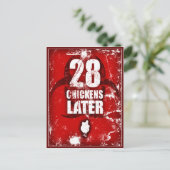28 CHICKENS LATER BRIEFKAART (Staand voorkant)