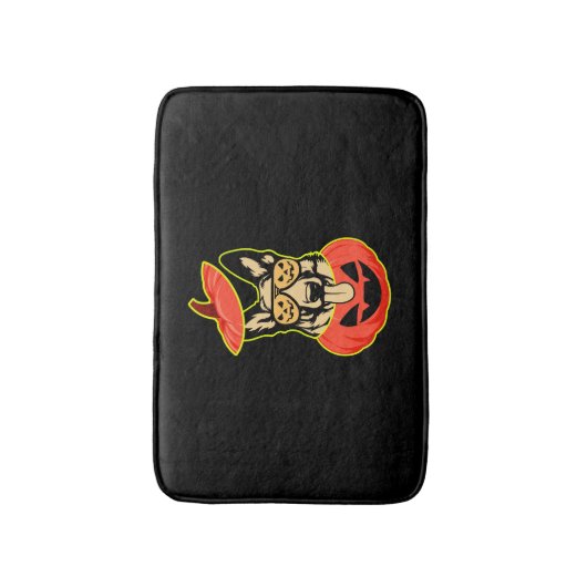 28 Duitse herder in eng pompoen Shirt Funny Cu Badmat (Voorkant Verticaal)