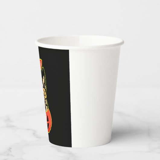 28 Duitse herder in eng pompoen Shirt Funny Cu Papieren Bekers (Links)