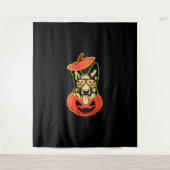 28 Duitse herder in eng pompoen Shirt Funny Cu Wandkleed (Voorkant)