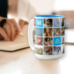 28 Familie Fotocollage Monogrammed Mok<br><div class="desc">Introductie van onze unieke 28 foto's monogram gepersonaliseerde mok. Gemaakt met liefde en gekoesterde herinneringen, onze aangepaste familie foto mok is een schat aan nostalgie en warmte. Elke slok van dit gepersonaliseerde meesterwerk is een reis door gezamenlijk lachen, vreugdevolle samenkomsten en onvergetelijke momenten vastgelegd in de tijd. Met ruimte voor...</div>