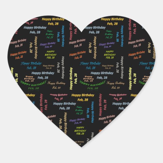 28 februari, 28-jarig Sticker (Voorkant)