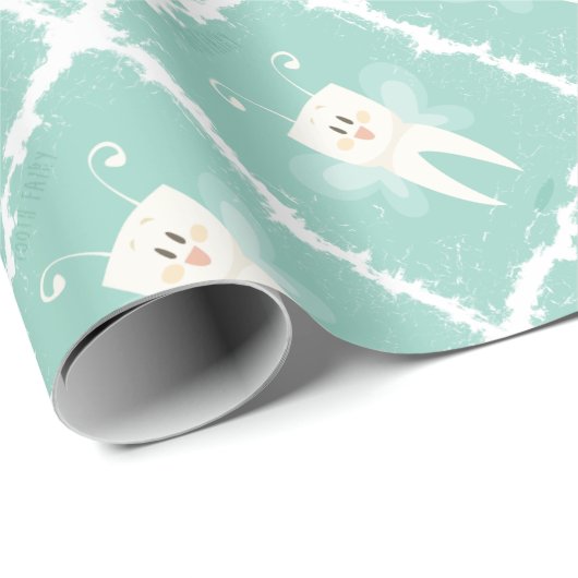 28 februari - Dag van de Tooth Fairy Cadeaupapier (Rol Hoek)