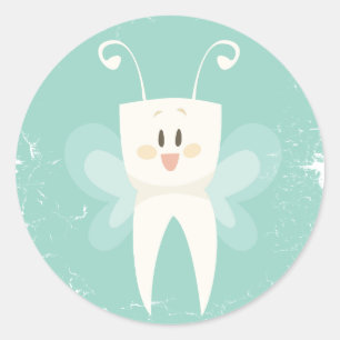 28 februari - Dag van de Tooth Fairy Ronde Sticker