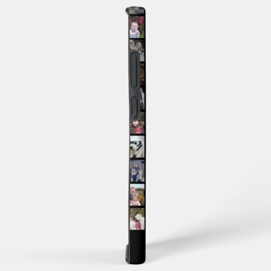 28 Foto Collage Grid - 2 tekstvakken - zwart Samsung Galaxy Hoesje (Rechterkant)