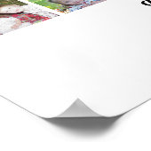 28 Foto Collage Grid - 2 tekstvakken - zwart wit Poster (Hoek)
