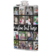 28 Foto Collage Grid - Script Text - zwart wit Heupfles (Links)