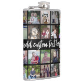 28 Foto Collage Grid - Script Text - zwart wit Heupfles (Rechts)