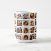 28 Foto Collage Grid - Script Text - zwart wit Koffiemok (Center)