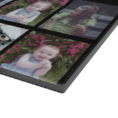 28 Foto Collage Grid - Script Text - zwart wit Snijplank (Hoek)