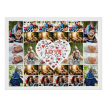 28 Foto Collage Lijst met Liefde Hart Centerstuk