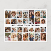 28 Foto Collage Raster - 1 Tekstvak Briefkaart (Voorkant)
