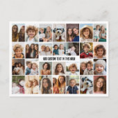 28 Foto Collage Raster - 1 Tekstvak Briefkaart (Voorkant)