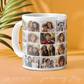 28 Foto Collage Raster - Script Tekst - zwart wit Grote Koffiekop