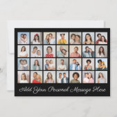 28 Foto Collage Voeg Je Eigen Groet Toe  Kaart (Voorkant)