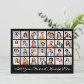 28 Foto Collage Voeg Uw Eigen Bericht Toe Kaart (Staand voorkant)