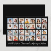 28 Foto Collage Voeg Uw Eigen Bericht Toe Kaart (Voorkant / Achterkant)