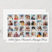 28 Fotocollage Voeg uw eigen groet toe Kaart (Voorkant / Achterkant)