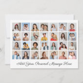 28 Fotocollage Voeg uw eigen Kaart met een groet t (Voorkant)