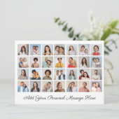 28 Fotocollage Voeg uw eigen Kaart met een groet t (Staand voorkant)