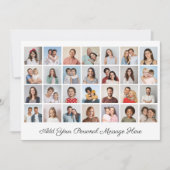 28 Fotocollage Voeg uw eigen Kaart met een groet t (Voorkant)