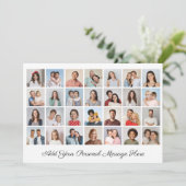 28 Fotocollage Voeg uw eigen Kaart met een groet t (Staand voorkant)