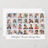 28 Fotocollage Voeg uw eigen Kaart met een groet t (Voorkant / Achterkant)