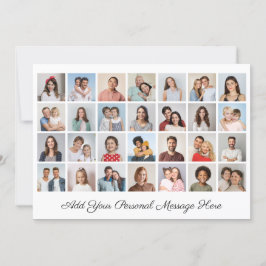 28 Fotocollage Voeg uw eigen Kaart met een groet t