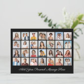 28 Fotocollage Voeg uw eigen wensbord toe Kaart (Staand voorkant)