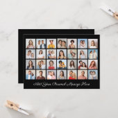 28 Fotocollage Voeg uw eigen wensbord toe Kaart (Voorkant / Achterkant in situ)