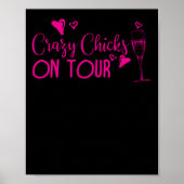 28.Funny Bachelorette Party Crazy Chicks on Tour.p Poster (Voorkant)