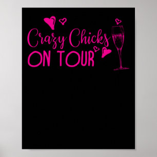 28.Grappige vrijgezellenfeest Crazy Chicks On Tour Poster