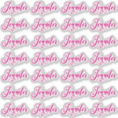 28 Heet Roze Decoratieve Jennifer Sticker (Voorkant)