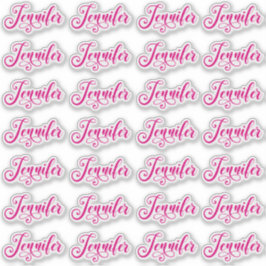 28 Heet Roze Decoratieve Jennifer Sticker