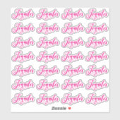 28 Heet Roze Decoratieve Jennifer Sticker (Vel)