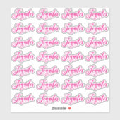 28 Heet Roze Decorative Jennifer Sticker (Vel)