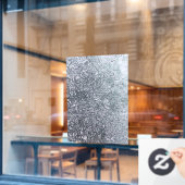 28-inch x 40-inch Frosted Patterned Window Cling Raamsticker (Cafe Raam)