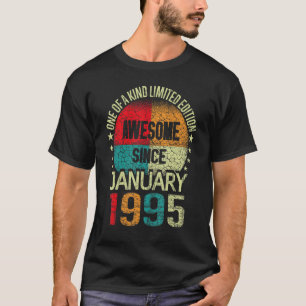 28 jaar Geweldige sinds januari 1995  28e bi T-shirt