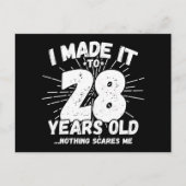 28 Jaar Oud Sarcasme Grappig 28e Verjaardag Briefkaart (Voorkant)