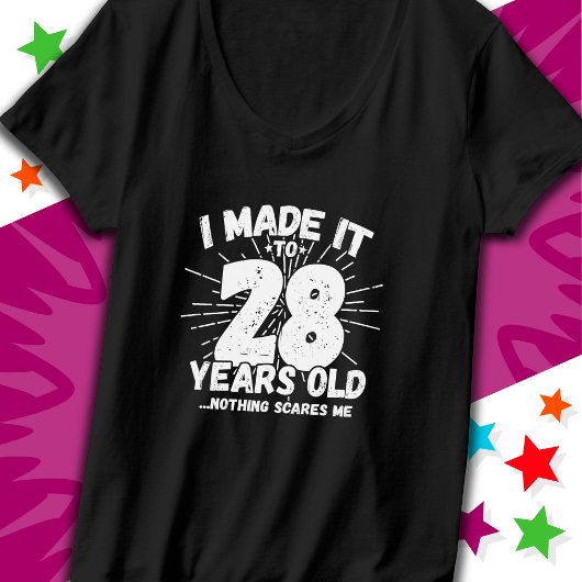 28 Jaar Oud Sarcastisch Meme Grappig 28e Verjaarda T-shirt
