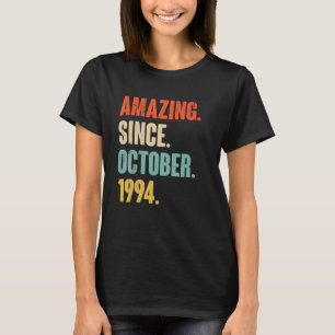 28 jaar oude 28e verjaardag sinds oktober t-shirt