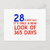 28 jaar Oude design Briefkaart (Voorkant)
