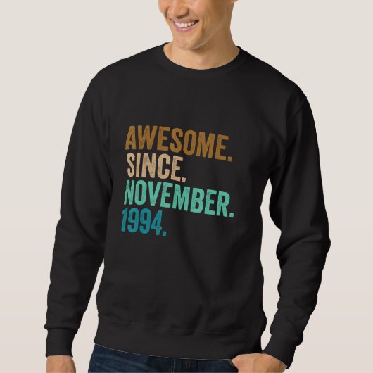 28 jaar oude geschenken Geweldige sinds november 1 Trui (Voorkant)