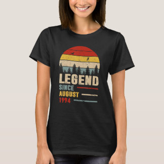 28 jaar oude legenda sinds augustus 1994e verjaard t-shirt