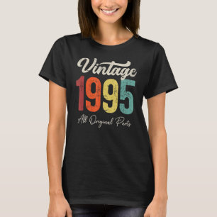 28 jaar oude Vintage 1995 28e verjaardag T-shirt